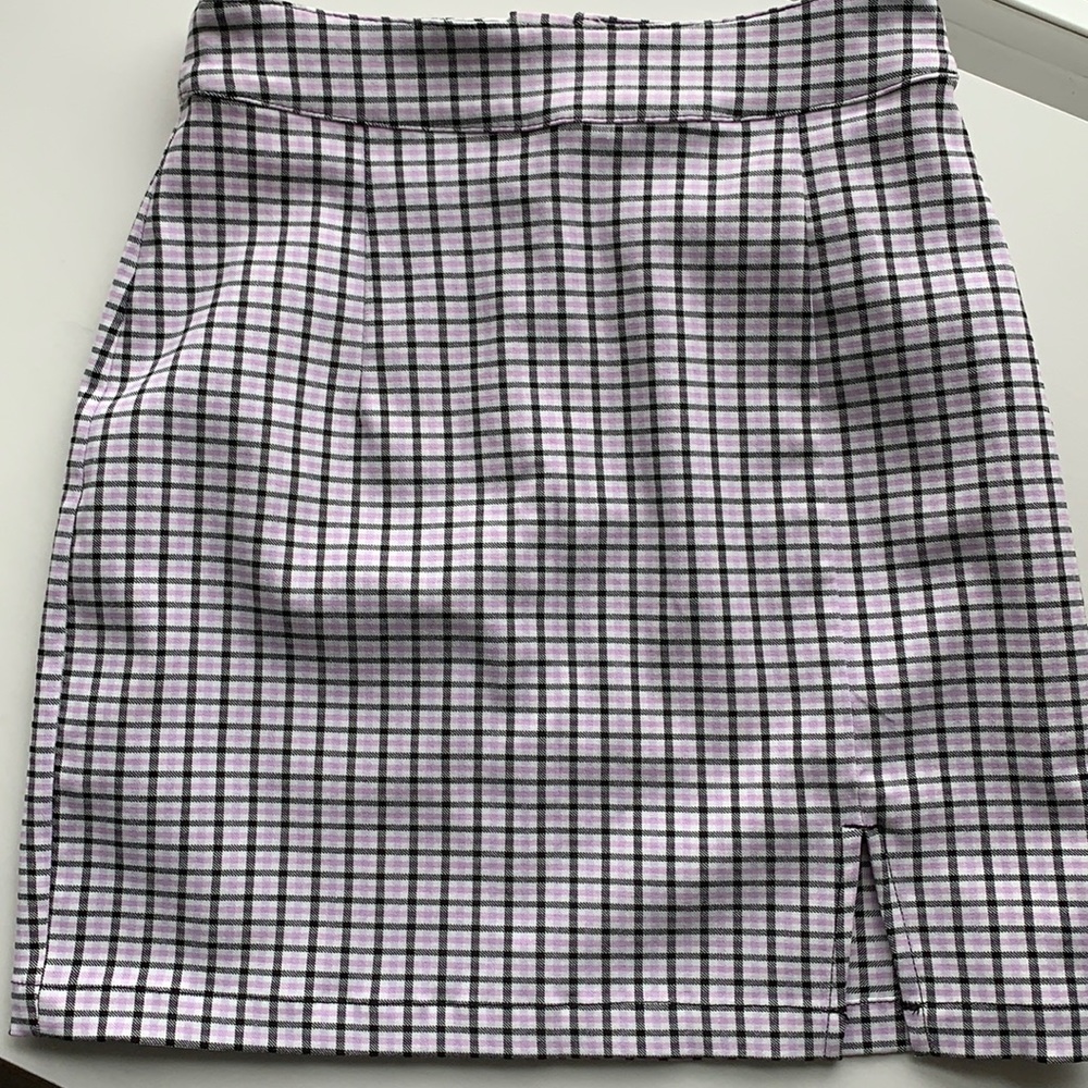 Garage Plaid Mini Skirt
